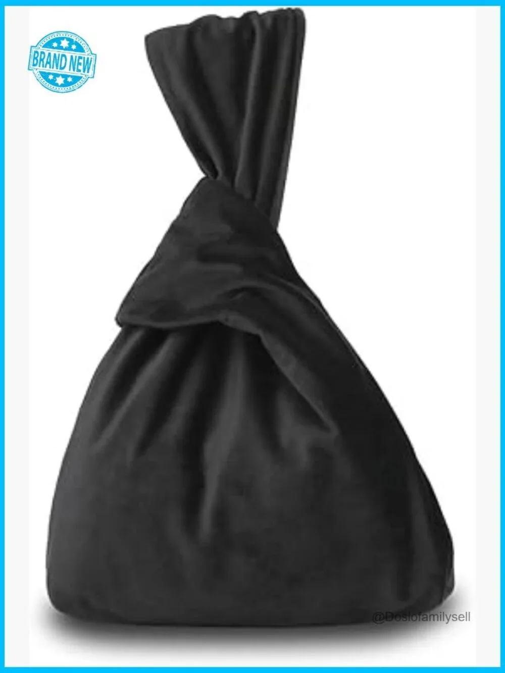 Velvet Knot Evening Bag Wristlet Clutch Purse Wedding Prom Party Bag
